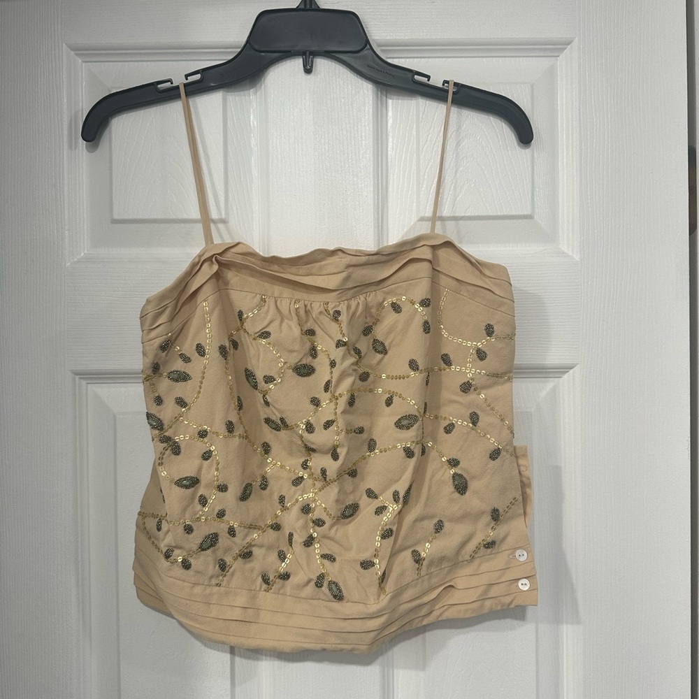 Beth Bowley Silk Beaded Top